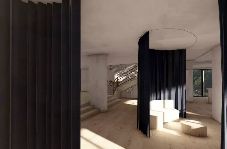 Entrance area including waiting room 