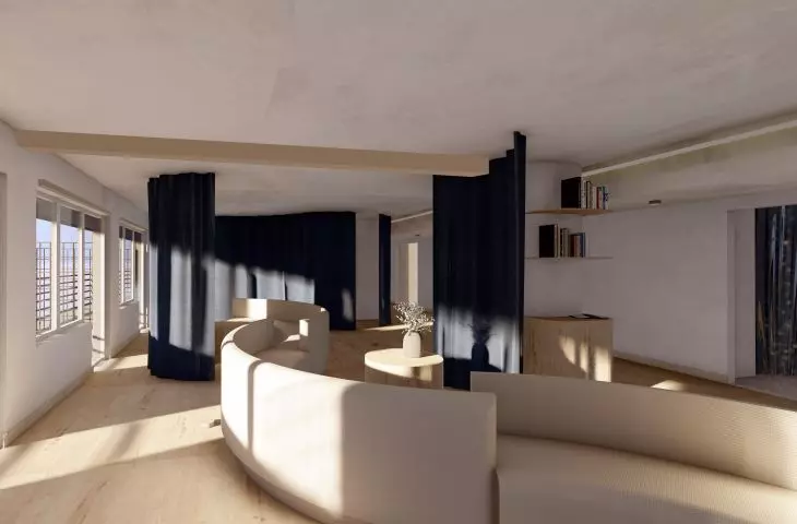 Waiting room, study area