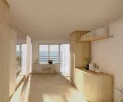 Interior of one of the private rooms