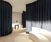 Waiting room on the first floor of the facility