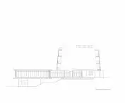 Anxiety therapy house project, south elevation