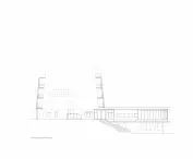 Anxiety therapy house project, north elevation