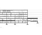 Anxiety therapy house project, floor cross-section 