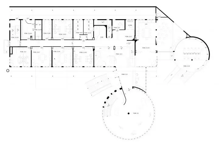 Anxiety therapy house project, first floor plan