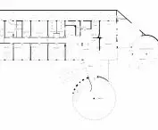 Anxiety therapy house project, first floor plan