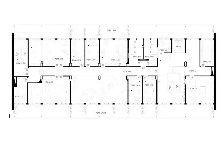 Anxiety therapy house project, 1st floor plan