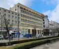Wolności Square, Poznań, south frontage. In the middle, the former PKO BP bank, a 1937 building.
