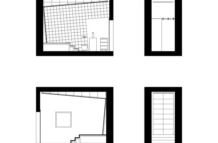 Projekt wnętrza łazienki w domu jednorodzinnym, proj.: Wiktoria Tomczyk