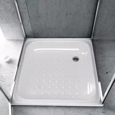 Enamel shower tray