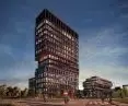 Office buildings at Rataje traffic circle and Komeda street in Poznań, visualization, design by EASST Architects