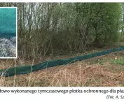 example of a protective fence for amphibians