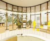 The interior of the Roundhouse. The space is inclusive adapted to the needs of all people