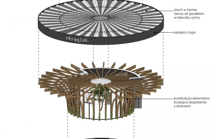 Roundhouse, axonometry