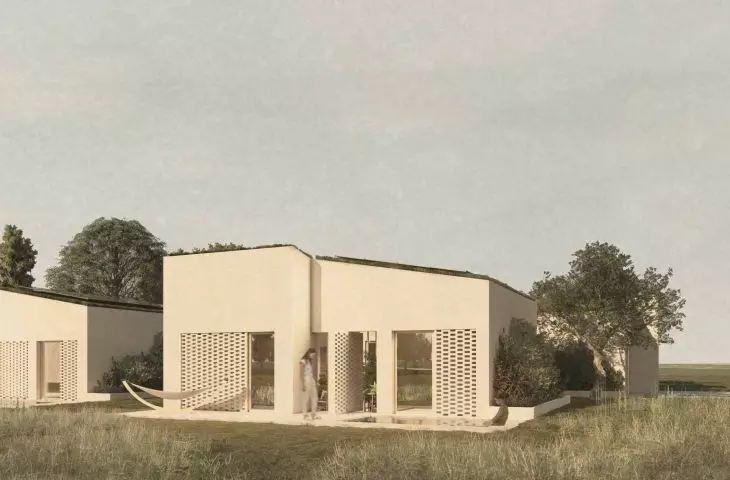 One of the guest cottages