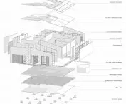 Projekt Wine Site, aksonometria