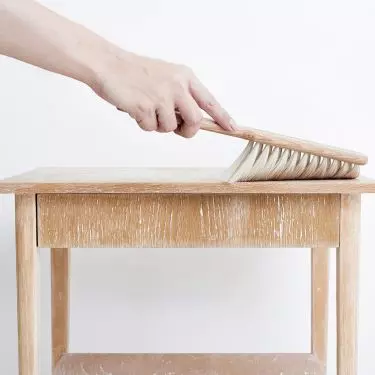 You must start your work by cleaning the furniture