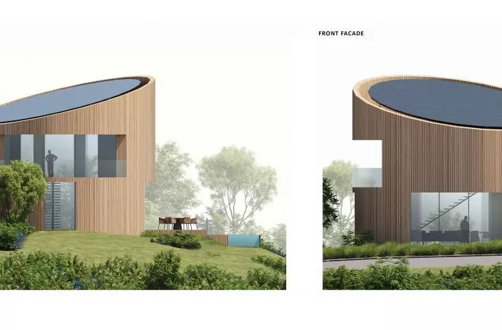 Circular Villas, elewacje