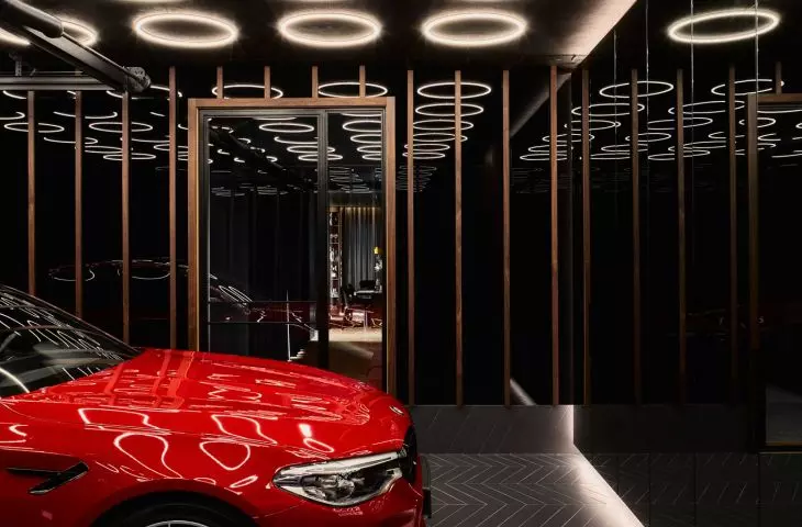 Garage resembles a showcase