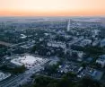 Targ Błonie, widok z lotu ptaka