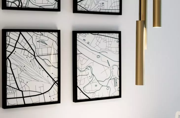Gold accessories can be jewelry for the interior 