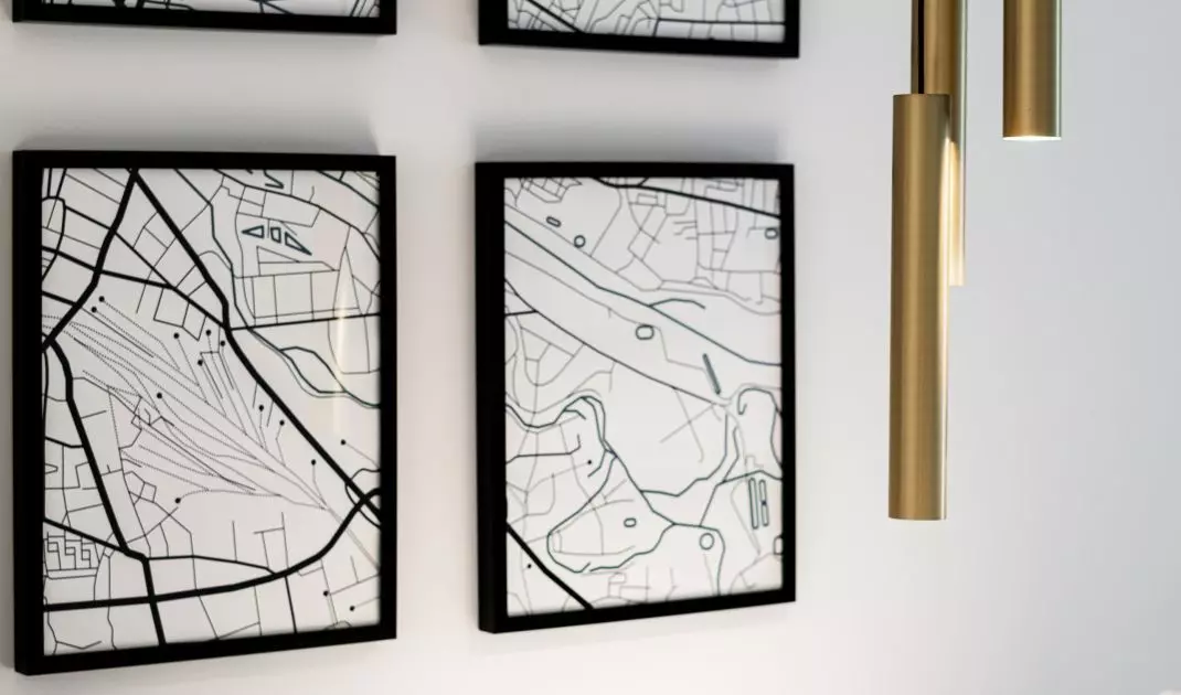 Gold accessories can be jewelry for the interior 