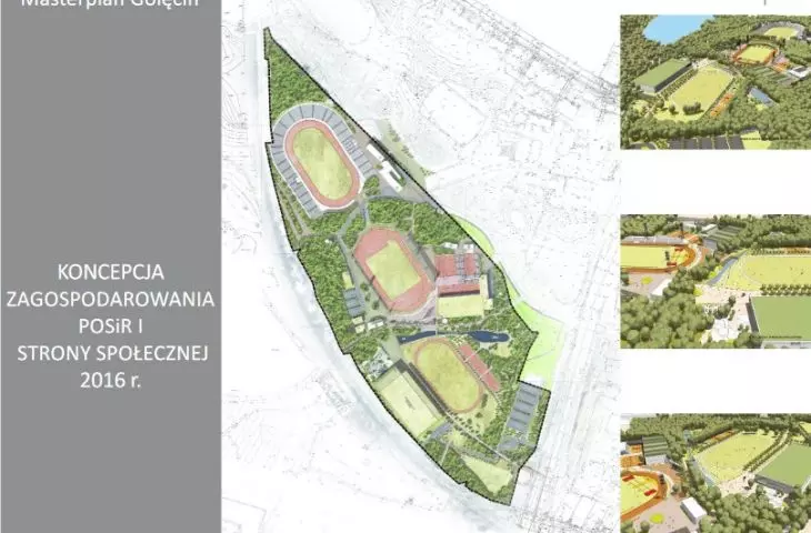 Master plan for sports center on Golęcin in Poznań