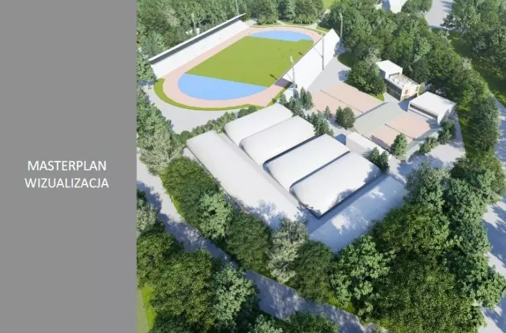 Master plan for sports center on Golęcin in Poznań