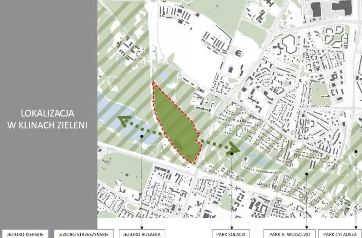 Master plan for sports center on Golęcin in Poznań