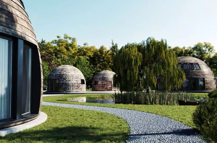 Dome houses can form a settlement