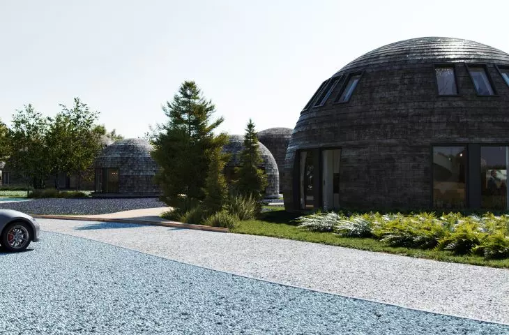 Dome house of 100 sqm