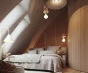 Upstairs bedroom in a larger dome