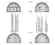  Elevations of the smaller dome