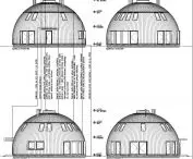 Dome house, facades