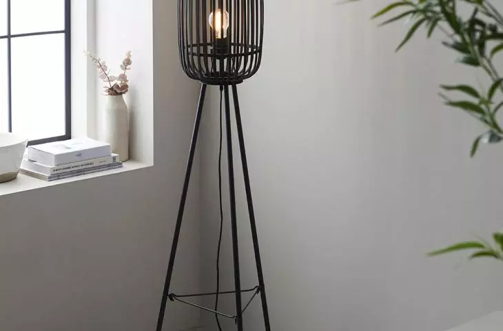 Lampa podłogow w stylu boho Mathias