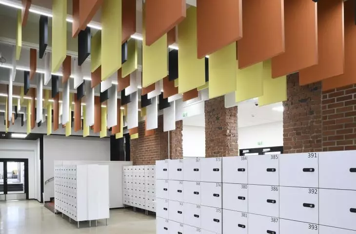 Ecophon Solo Baffle, Hämeenlinnan Lyseo School, Finland