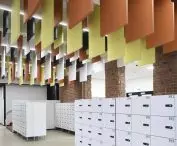 Ecophon Solo Baffle, Hämeenlinnan Lyseo School, Finland