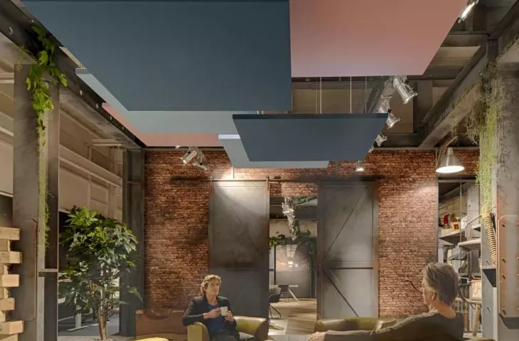 Ecophon Solo Textile, showroom Schaffenburg, Netherlands