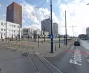 The center of Lodz - after the successful modernization of the road system, the population of trees = 0