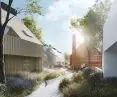 Wielodrożnica, residential development, Poznań, visualization, proj.: Insomia
