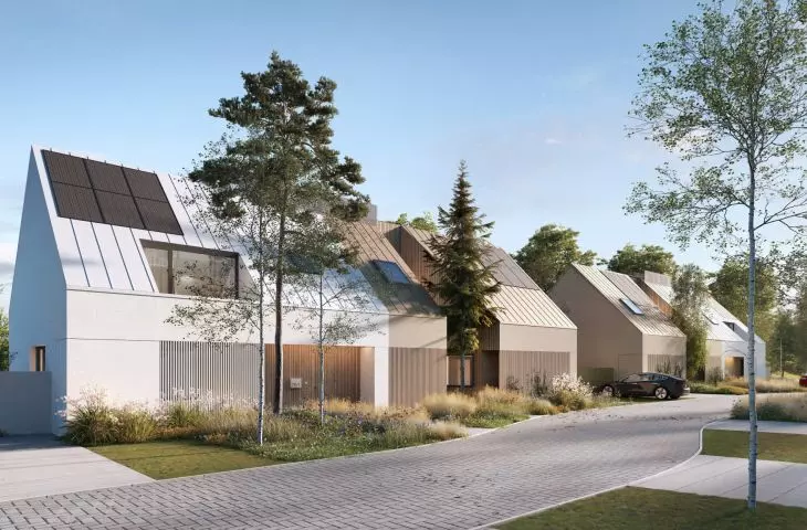 Wielodrożnica, osada mieszkaniowa, Poznań, wizualizacja, proj.: Insomia