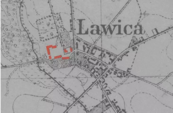 The village of Shoal on a pre-war map.