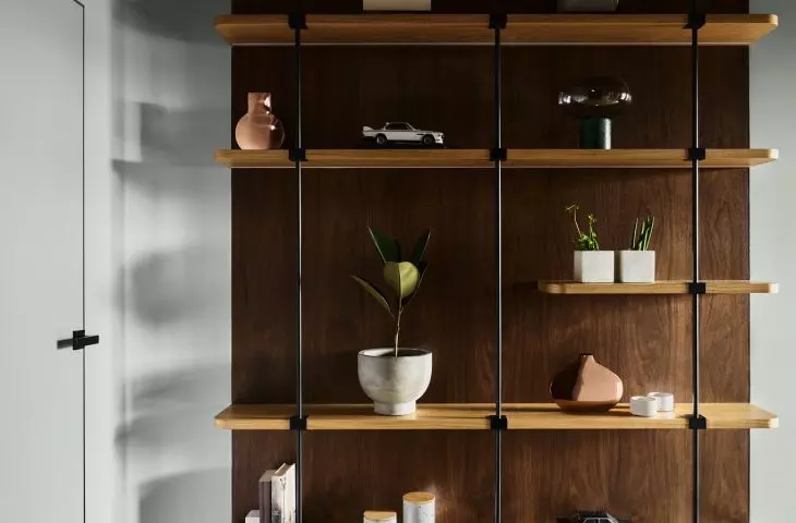Memorabilia shelves