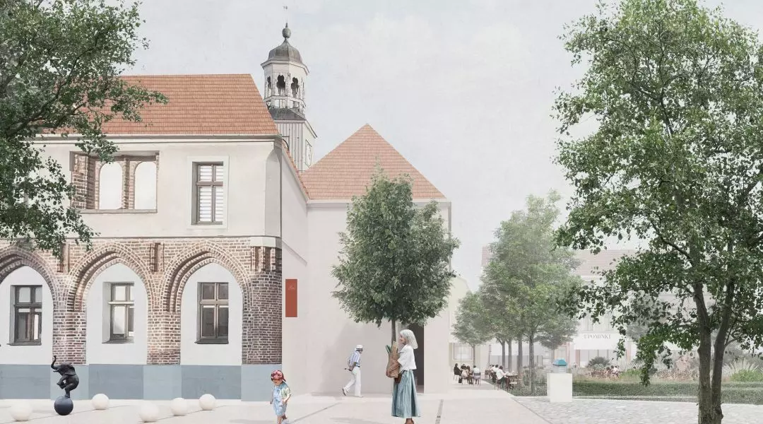 I Nagroda w konkursie na projekt zagospodarowania rynku w Trzebiatowie