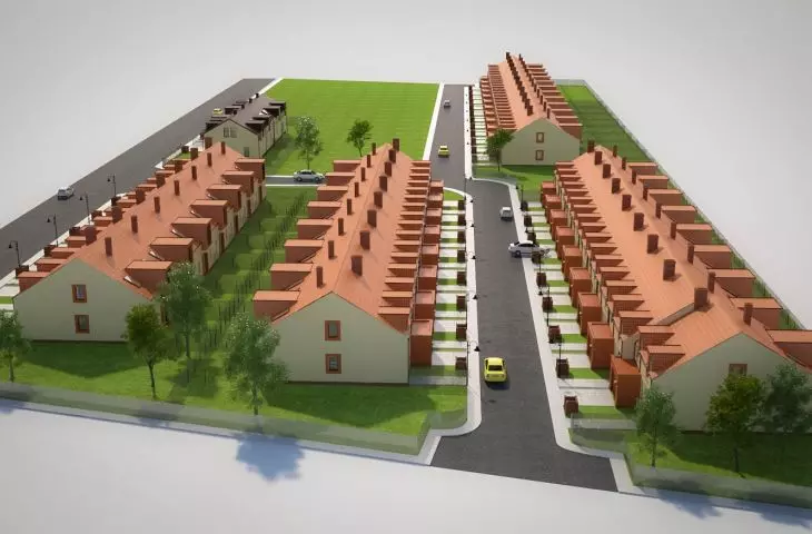 OSIEDLE DOMÓW JEDNORODZINNYCH W ZABUDOWIE SZEREGOWEJ-ŚWIĘTA KATARZYNA, GMINA SIECHNICE-KOMPLEKSOWA DOKUMENTACJA PROJEKTOWA