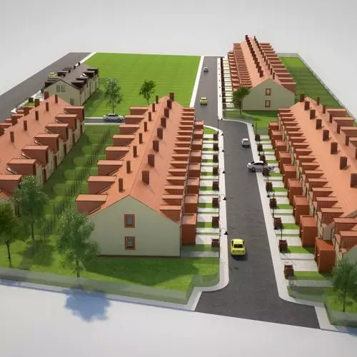 OSIEDLE DOMÓW JEDNORODZINNYCH W ZABUDOWIE SZEREGOWEJ-ŚWIĘTA KATARZYNA, GMINA SIECHNICE-KOMPLEKSOWA DOKUMENTACJA PROJEKTOWA