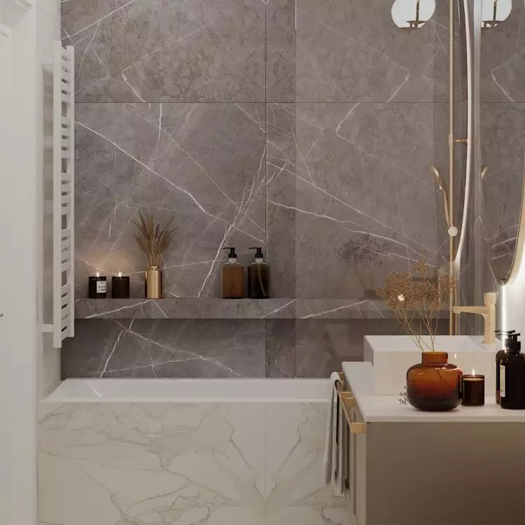 Bathtub in stone