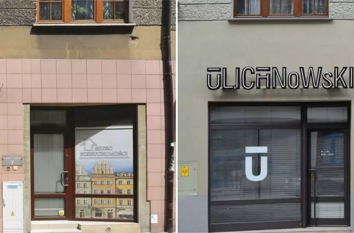 ulica Wiosny Ludów 7 przed i po 