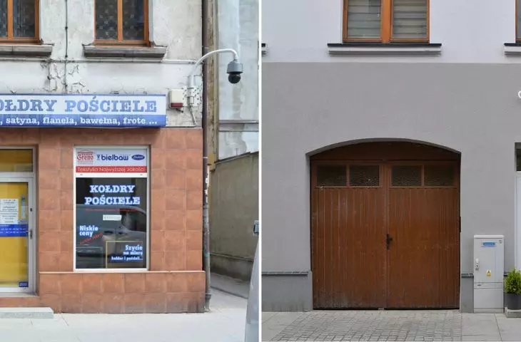 ulica Wiosny Ludów 9 przed i po 