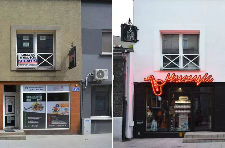 21 Wiosny Ludów Street before and after 