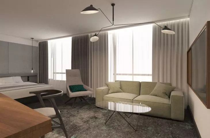 Interior design of a larger room